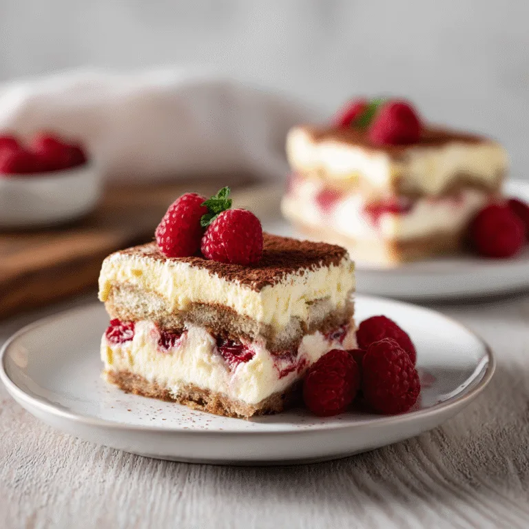 White Chocolate Raspberry Tiramisu