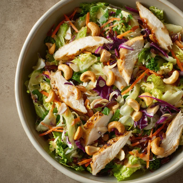 Chicken Cashew Crunch Salad: A Fresh and Nutty Delight